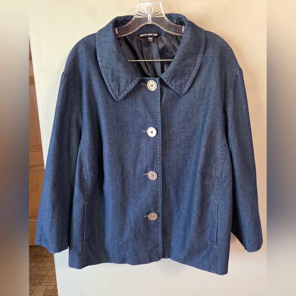 Briggs New York Dark Blue Jean Jacket